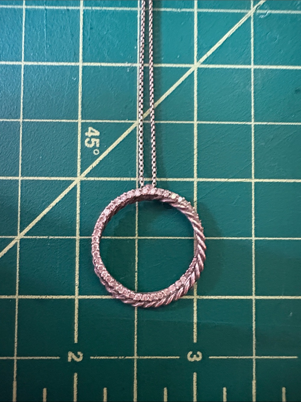 David Yurman Cable and Diamond pendant